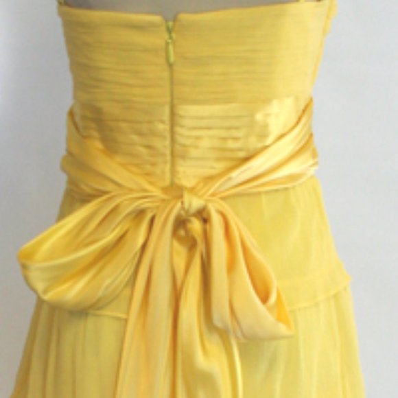 BCBG MAXAZRIA Pale Lime Evening Formal Gown - Picture 7 of 12